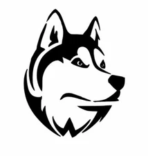 Siberian Husky Dog Vinyl Decal Sticker Decal Multiple Colors 4" 5" 6" 8" 10" 12"