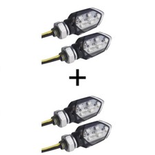 4 Indicatori di Direzione universali a led Segnale Frecce 12 LED per moto