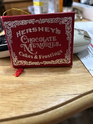 Vintage 1983Hershey's Chocolate Memories Ornament Red Cakes & Frostings