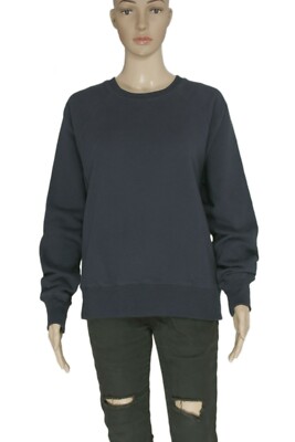 Round Neck Long Sleeve Blue Zadic And Voltaire Sweatshirt Pullover Top Tunic L