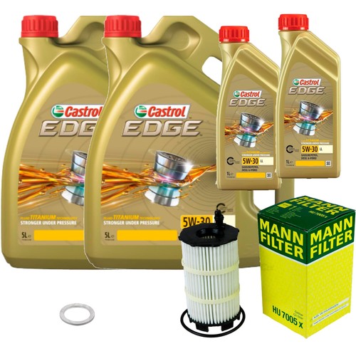 MANN-FILTER Ölfilter 12 L Castrol EDGE 5W-30 LL für Audi R8 Spyder 5.2