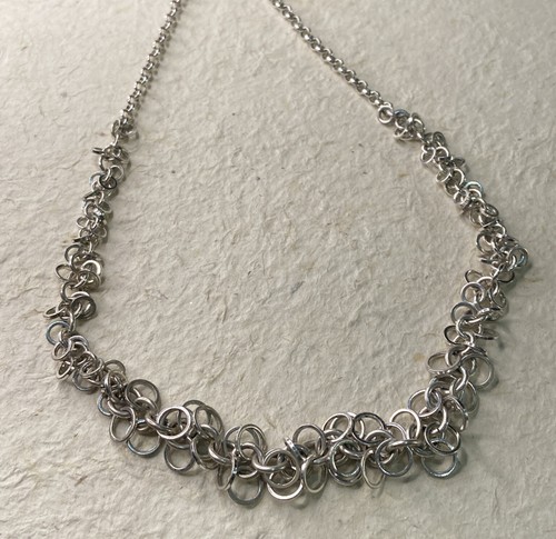 Avon Silver Tone Chain Necklace 16” with 2” extender