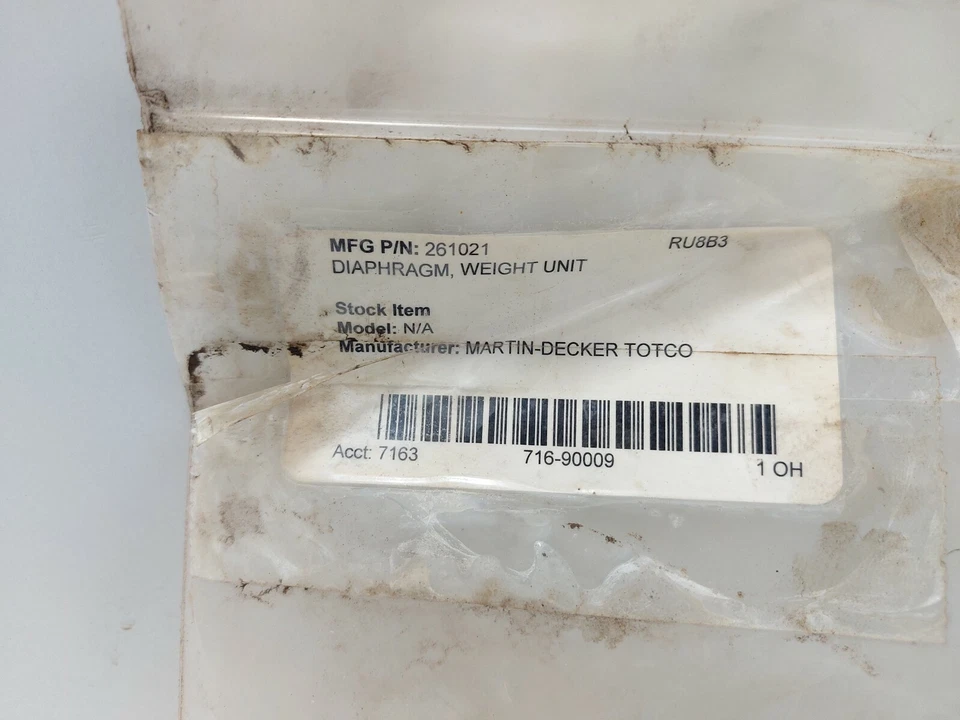 Martin Decker Totco Diaphragm Weight Unit 261021 - Image 2 of 4
