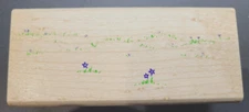 Wood/Rubber Stamp Grassy Meadow