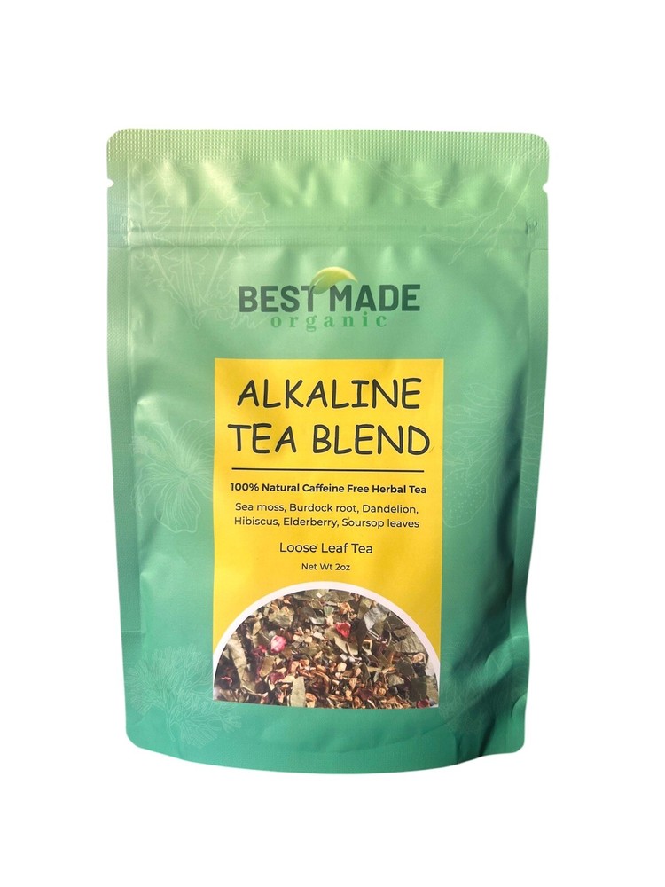 Alkaline Tea Blend - Sea Moss, Dandelion, Hibiscus, Burdock, Elderberry, Soursop