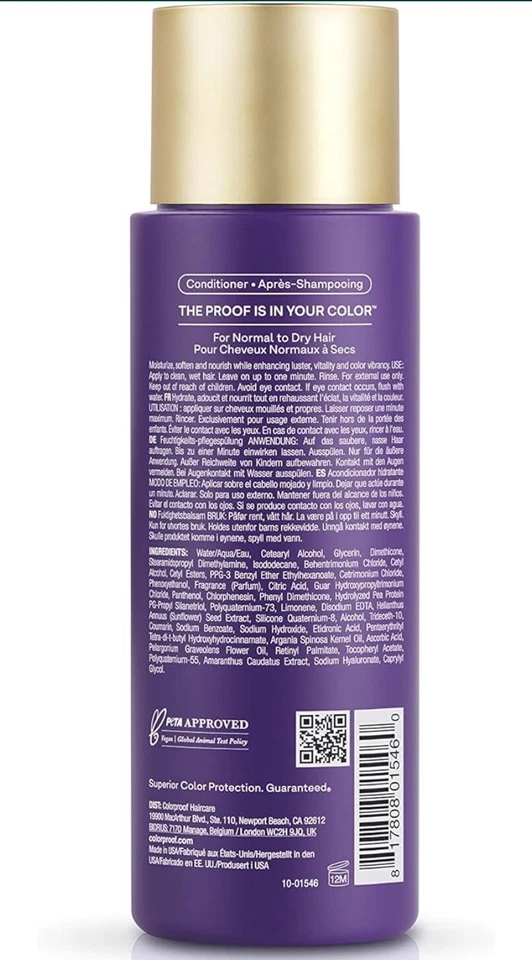AUTHENTIC Moisture Conditioner by ColorProof for Unisex - 8.5 oz Conditioner - Image 2 of 2