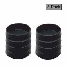 Large Black Castor Cups Carpet/Floor Chair Furniture Protectors Caster 8PK 66mm