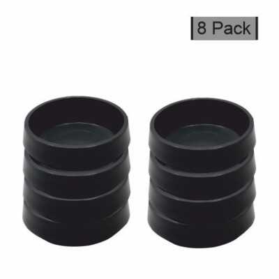 Große schwarze Rollenschalen Teppich/Boden Stuhl Möbel Schutz Rolle 8 Stück 66 mm