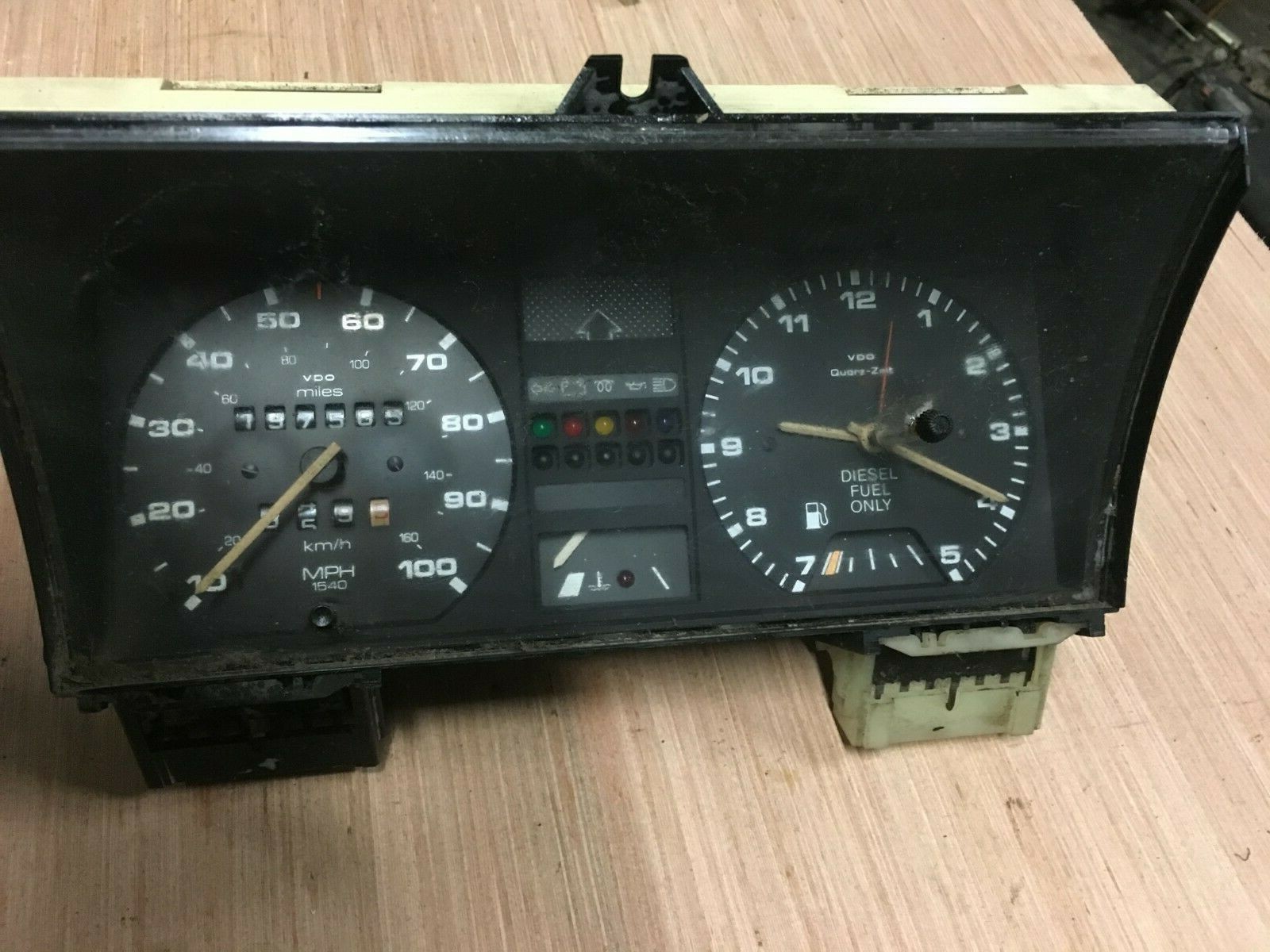 VW Golf Diesel MK2 Instrument Cluster Speedometer Volkswagen Rabbit