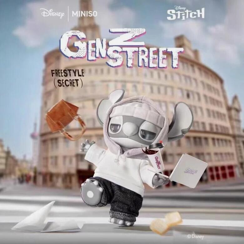 FREESTYLE-MINISO Stitch GenZ Street Series Blind Box Vinyl Plush