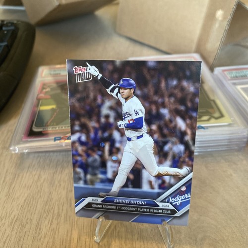Shohei Ohtani joins the 40/40 club 2024 Topps NOW Card #584 Dodgers IN HAND