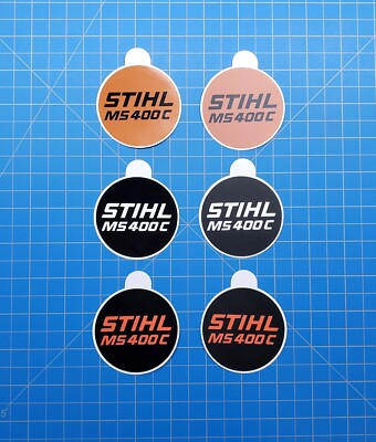 Vinyl Sticker for Stihl MS 400C Recoil Badge ''Full Overlay''