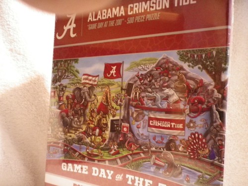 Alabama Crimson Tide 500 piezas rompecabezas GAME DAY AT THE ZOO póster incluido SELLADO - Imagen 3 de 9