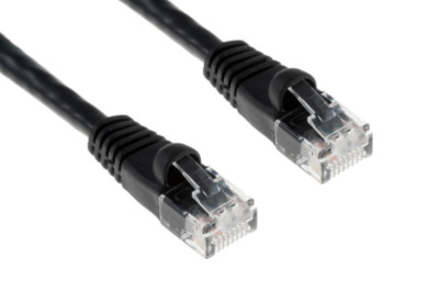 NEW! RoHS COMPLIANT BLACK 50' UNIVERSAL CAT6 ETHERNET PATCH CABLE, PC6-BK-50