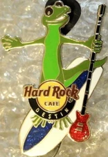 Hard Rock Cafe DESTIN 2012 "LUCKY GECKO" PIN SURFBOARD PADDLEBOARD GUITAR #66078