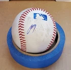 Autographed Baseball game used ANGELO SMITH Los Angeles Angels