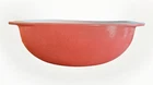 Vintage Pyrex Glass Casserole Dish #024 Flamingo Pink Round 2 Quart NO LID 18