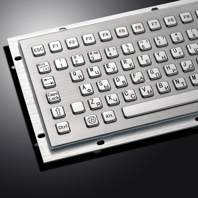 Mini IP65 Stainless Steel Compact Metal Industrial Keyboard For CNC Machine - Image 4 of 4