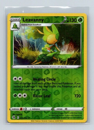 Leavanny 3/101 Holo Rare Noble Victories Pokemon Reverse Holo Near Mint