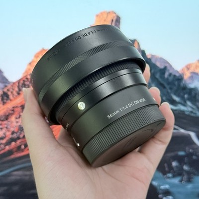Sigma 56mm F1.4 DC DN lens, Sony E mount, in excellent condition (95 new)
