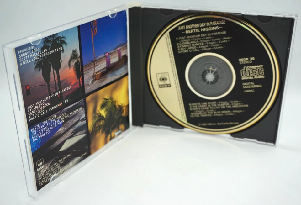 Bertie Higgins : Just Another Day in Paradise CD (Japan 1984 Press) 35DP35  RARE - Image 3 of 3