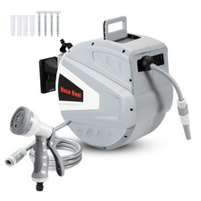 Schlauchtrommel Automatik Wasser Garten Wasserschlauchaufroller Anschluss 20/30M