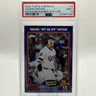 Shohei Ohtani - 2024 Topps X Berman Nickname Nameplate Variation Dodgers PSA 9