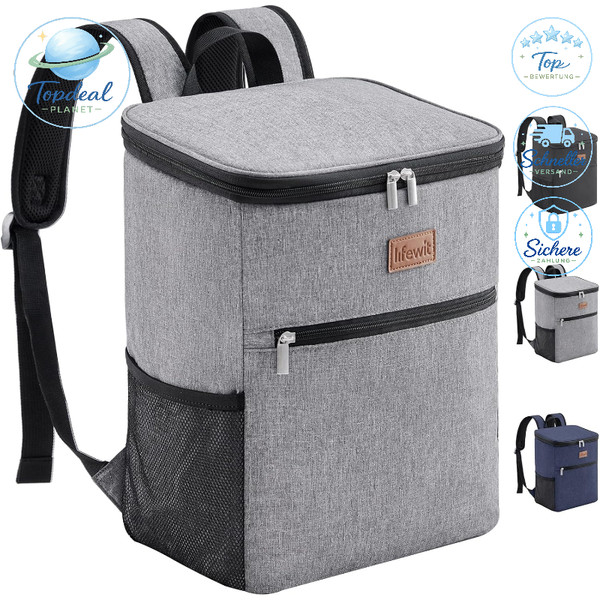 KüHlrucksack 21L Groß Isoliert FüR Picknick Strand Camping Bbq Wandern MäNner-image