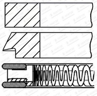 Kolbenringsatz Goetze Engine 08-424400-00 FüR Ford Ecosport VCT