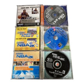 Sega Dreamcast CIB COMPLETE TESTED NBA 2K1 NHL 2K NFL 2K Sports Bundle Lot