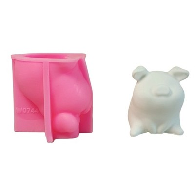Piggy Animal Silicone Molds Epoxy Resin Molds for Soap Candy