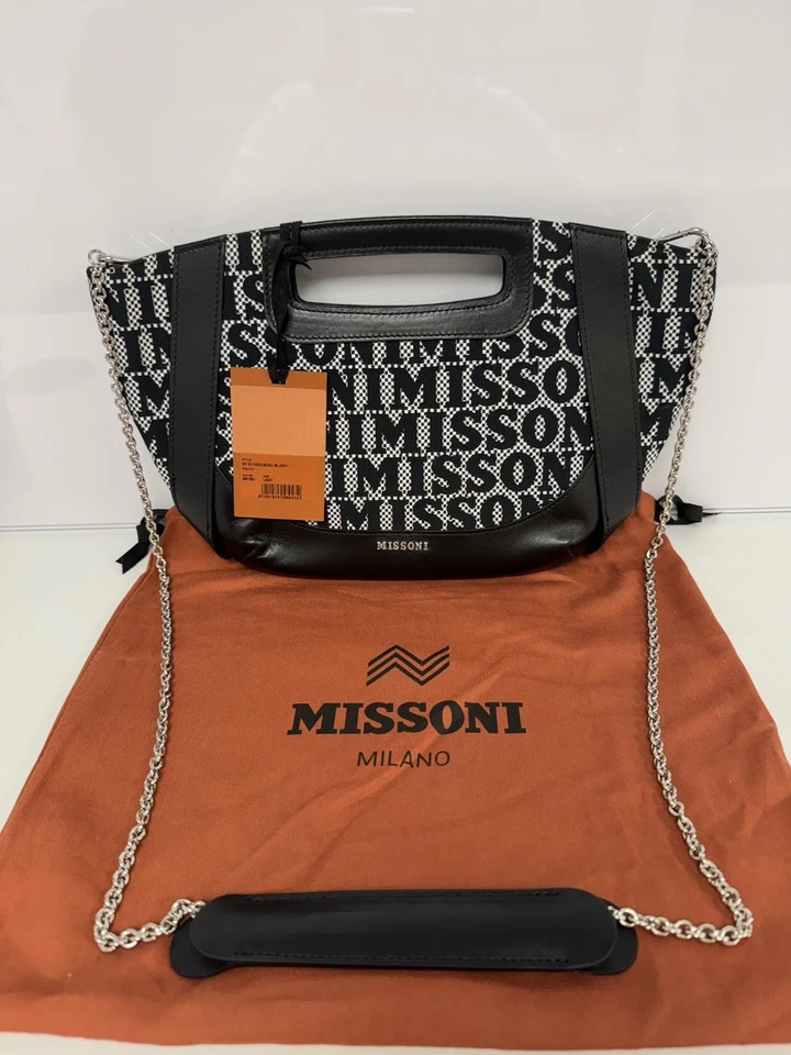 MISSONI MILANO Black Crossbody Bag Brand New GENUNIE RRP £725 #F3 - Image 4 of 4