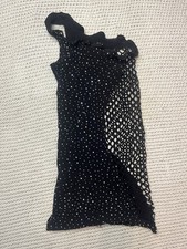 Black Sparkly Mesh Stretchy Dress