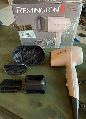 Remington Pro Wet2style Hair Dryer With Ionic & Ceramic Drying Technology Mauve