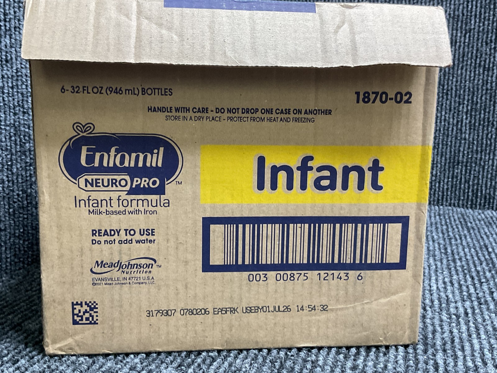 Of Enfamil Neuropro Baby Formula  Exp 7/2026