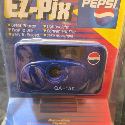 Vintage Pepsi Cam 35mm Reusable Point & Shoot EZ - PIX Camera