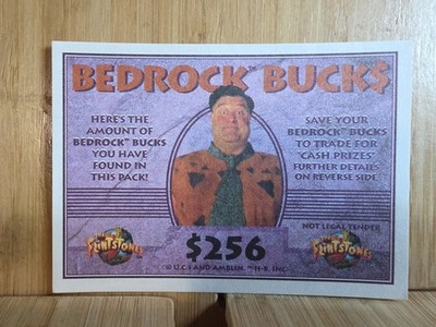 The Flintstones 1993 Dynamic BEDROCKS BUCKS $256 FREE POST