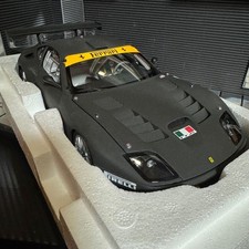 Kyosho 1/18 Ferrari 575 GTC Matte Black Diecast Model Car Limited Rare