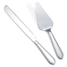 Cake Cutting Set for Wedding, Elegant Cake Knife and Server Set with Thickene...