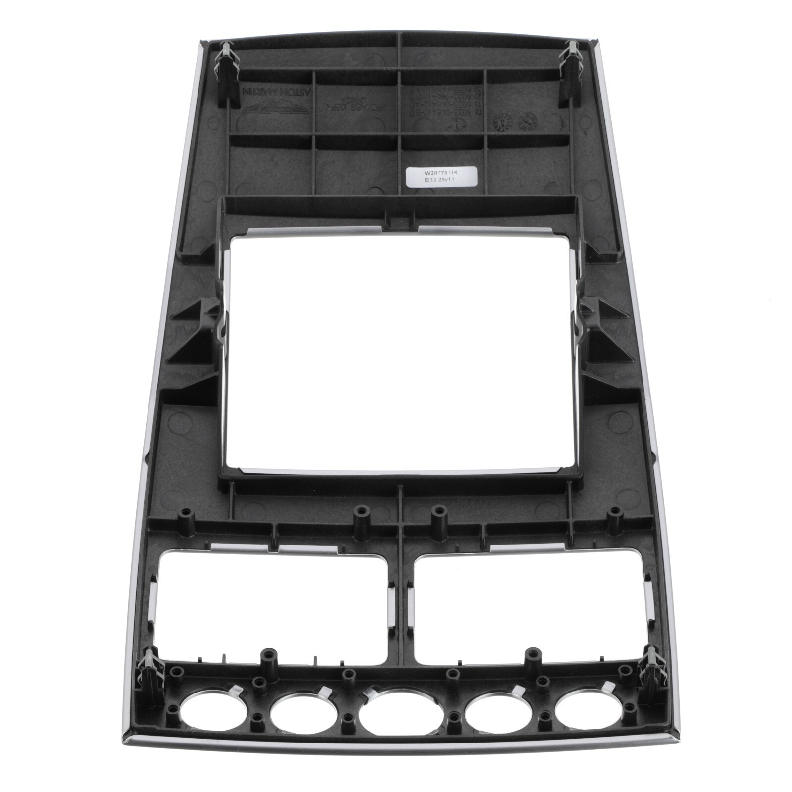 GENUINE ASTON MARTIN NAVIGATION SURROUND TRIM ALLOY FINISH OE NEW AG43-045H43-CA