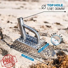 CKG Heavy Duty Sand Scoop Sifter Beach Stainless Steel No Handle
