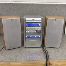 JVC Micro Hi-Fi System Speakers CD Radio Cassette