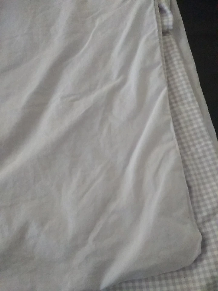 Funda nórdica Pottery Barn Kids Sabrina reversible lila púrpura guinga talla F/Q Foto 3 de 4