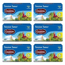 Celestial Seasonings Tension Tamer Herbal Tea, Caffeine 20 Count (Pack of 6) 