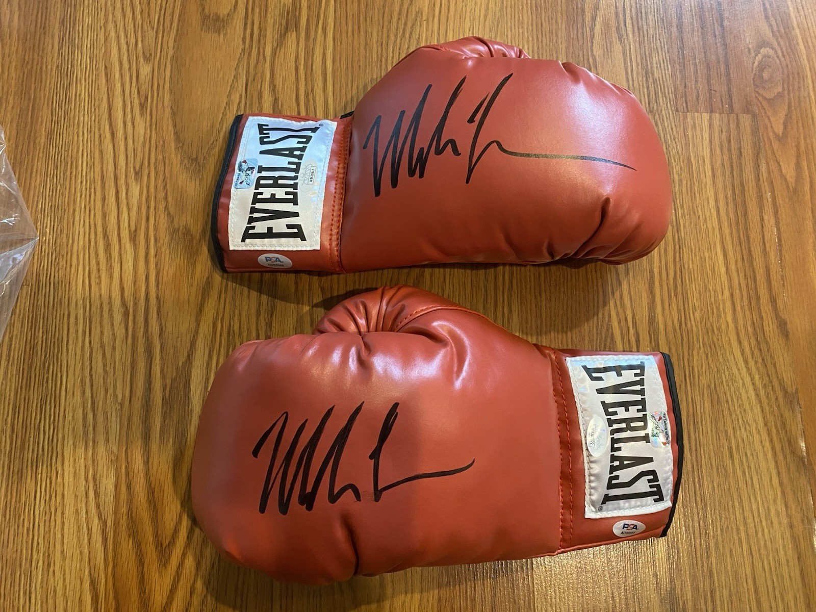 Mike Tyson Signed Everlast Boxing Pair Of Gloves PSA JSA Filterman Autographed