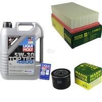 Mann Inspektionspaket 5L Liqui Moly Top Tec 4600 5W-30 FüR Nissan Note 1.5 Dci