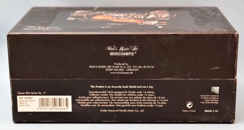 Mini Champs HONDA CB750 Candy Gold 1/12 Classic Bike Series No.17 - Image 4 of 4