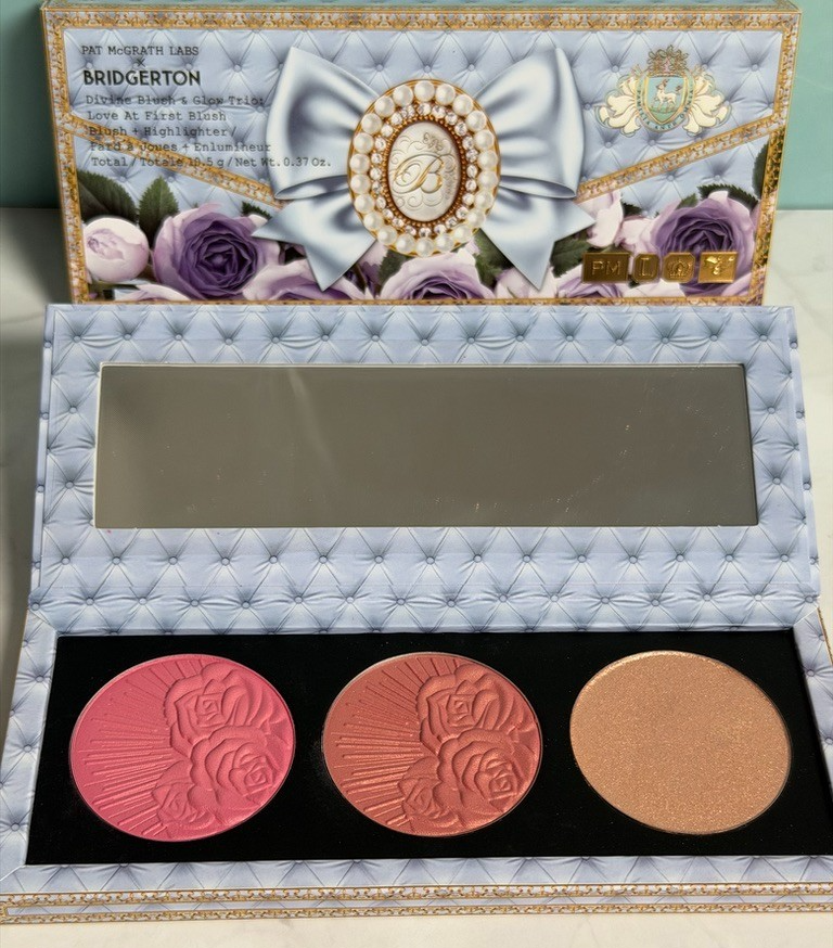 Pat McGrath Labs Bridgerton Divine Blush & Glow Trio Palette NWB RRP $52 Free 🚚