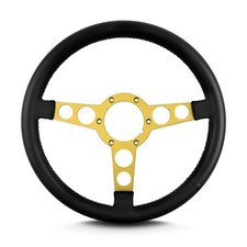 Lecarra 62401 14 Inch Steering Wheel Trans Am Gold Black Wrap