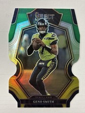 2022 Panini Select Seattle Seahawks Geno Smith Tri Color Die Cut Prizm